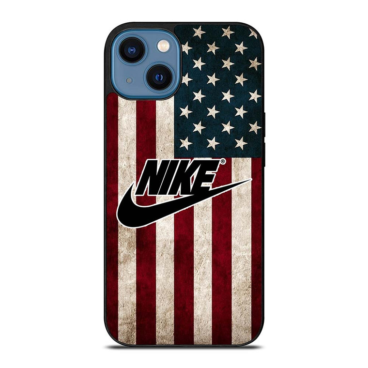 AMERICAN FLAG NIKE iPhone 14 Case Cover
