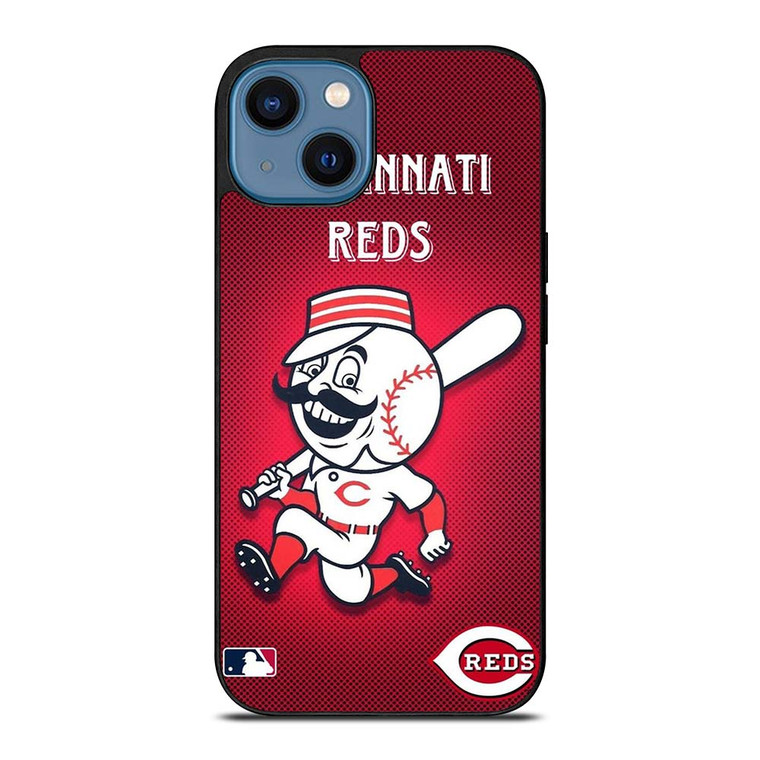 CINCINNATI REDS LOGO MLB BASEBALL TEAM MASCOT iPhone 14 Case Cover