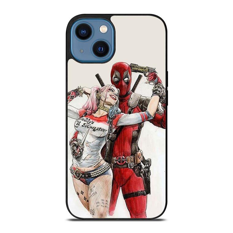 DEADPOOL HARLEY QUINN iPhone 14 Case Cover