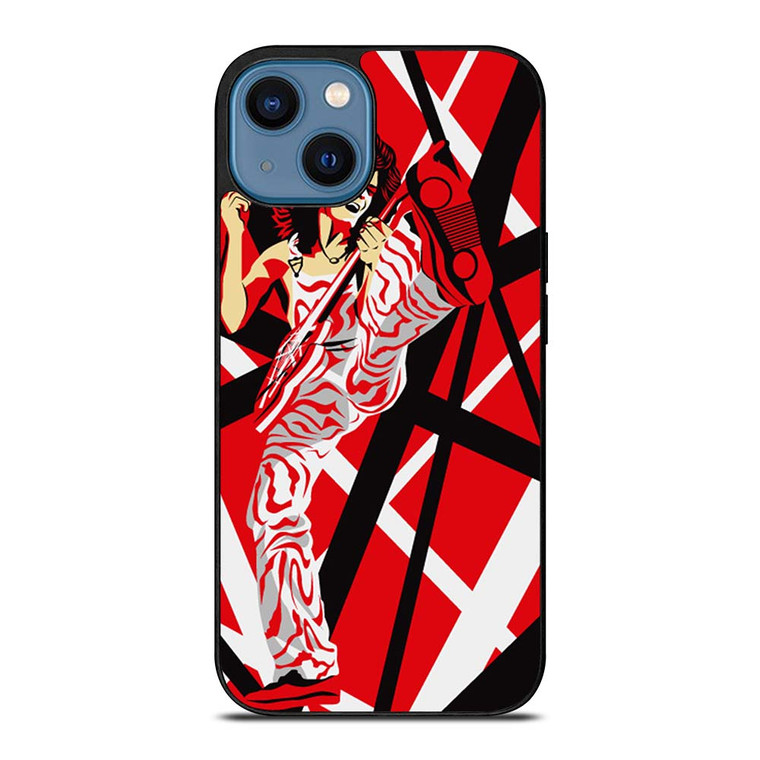 EDDIE VAN HALEN GUITAR CARTOON iPhone 14 Case Cover