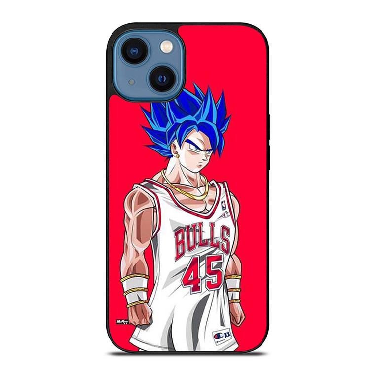 GOKU CHICAGO BULLS DRAGON BALL iPhone 14 Case Cover