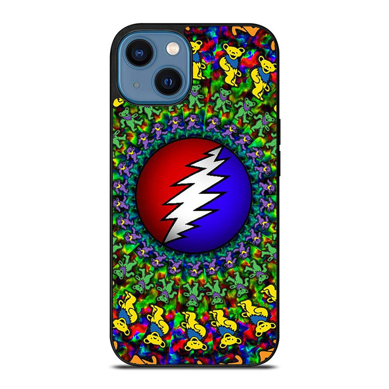 GRATEFUL DEAD DANCING BEARS LOGO iPhone 14 Case Cover