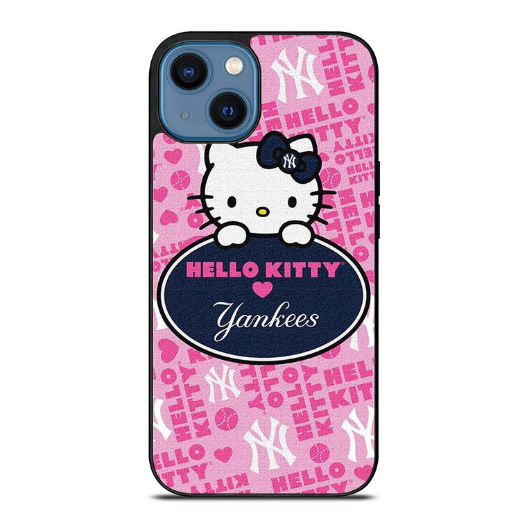 HELLO KITTY NEW YORK YANKEES iPhone 14 Case Cover