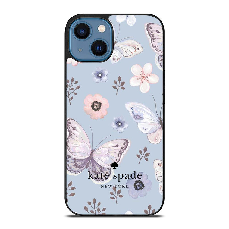KATE SPADE NEW YORK LOGO BUTTERFLY PATTERN iPhone 14 Case Cover