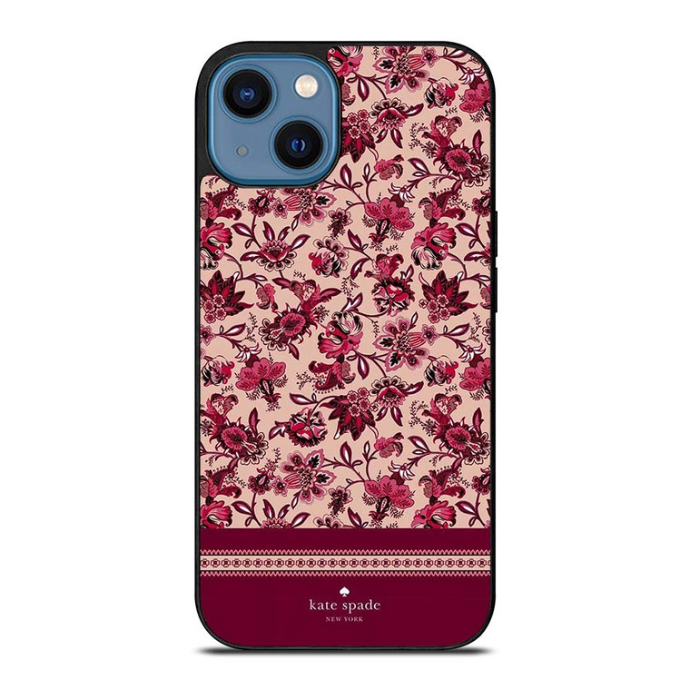 KATE SPADE NEW YORK RED FLORAL iPhone 14 Case Cover KATE SPADE NEW YORK RED FLORAL iPhone 14 Case Cover