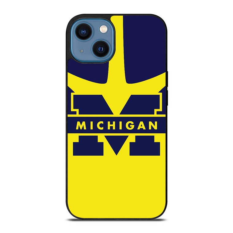 LOGO MICHIGAN WOLVERINES iPhone 14 Case Cover