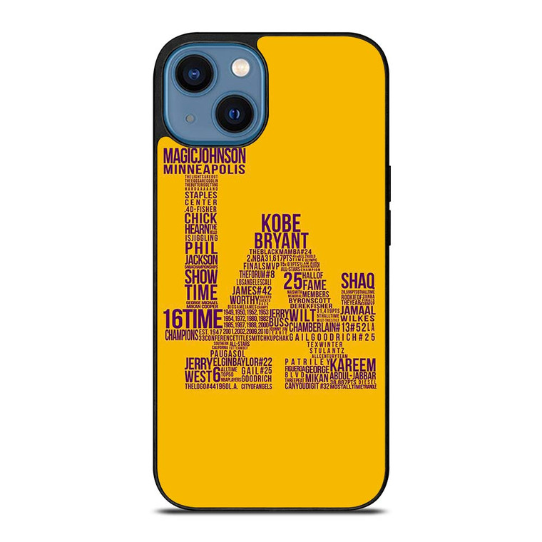 LOS ANGELES LAKERS LA iPhone 14 Case Cover