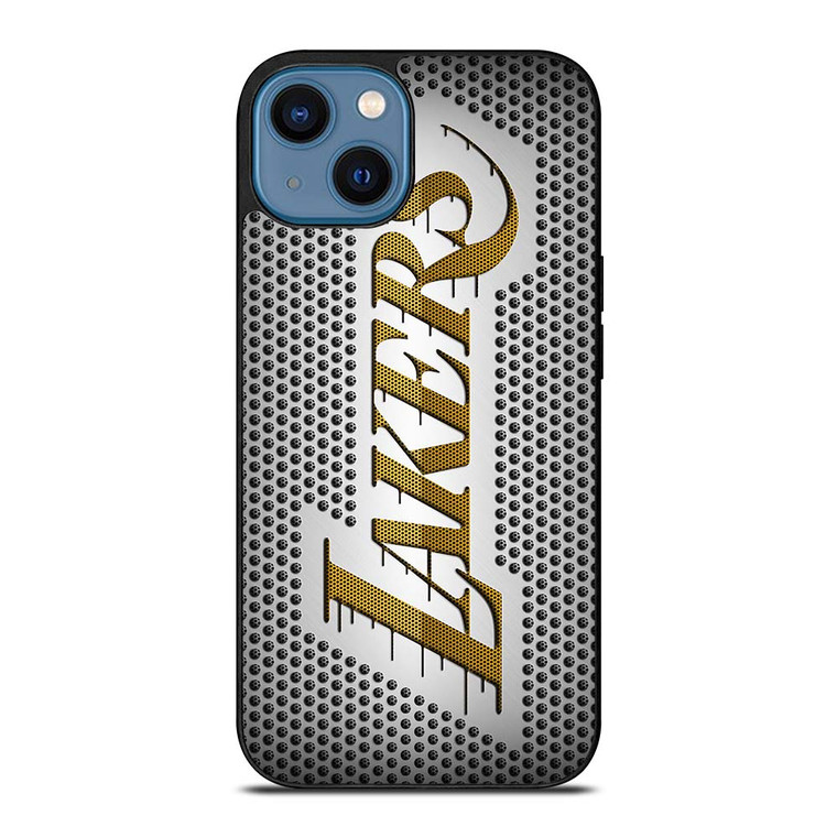 LOS ANGELES LAKERS METAL LOGO iPhone 14 Case Cover