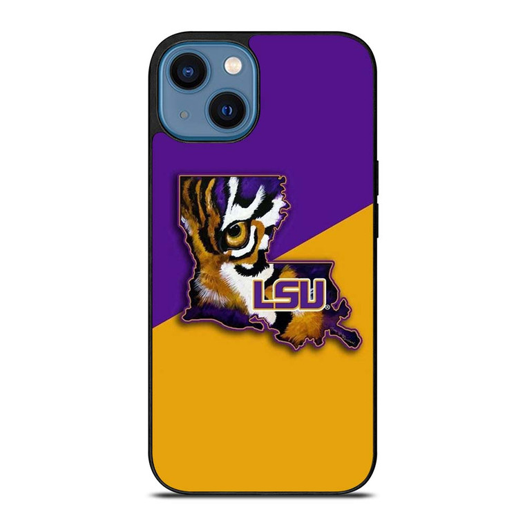 LSU TIGERS LOUISIANA STATE UNIVERSITY FOOTBALL ICON iPhone 14 Case Cover