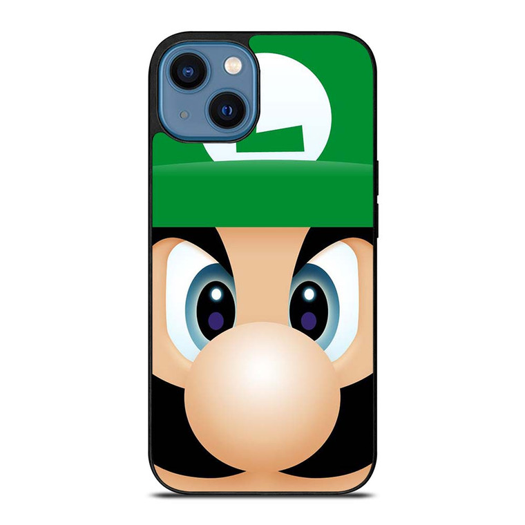 LUIGI SUPER MARIO FACE iPhone 14 Case Cover