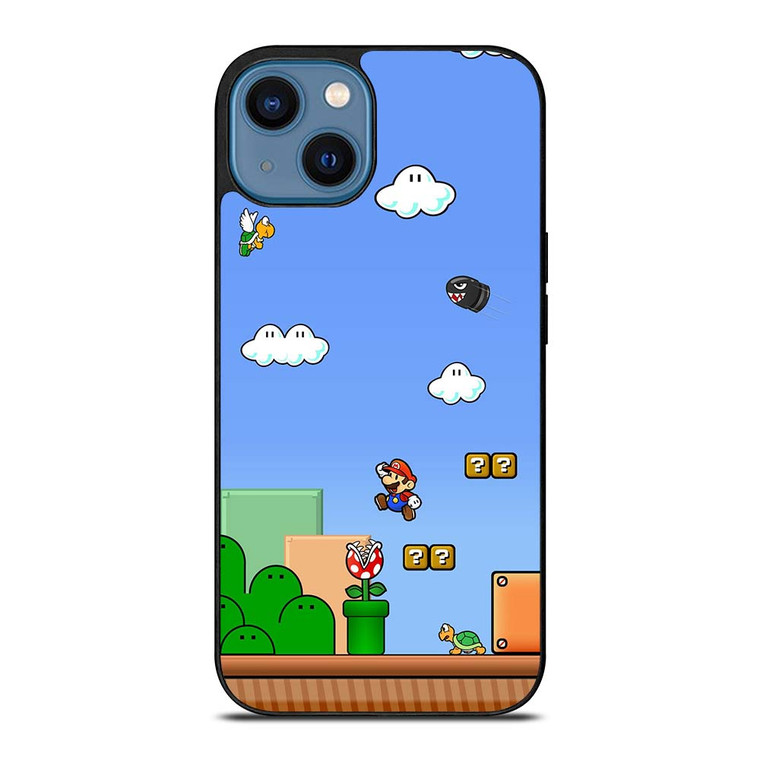 MARIO BROS GAME NEW iPhone 14 Case Cover