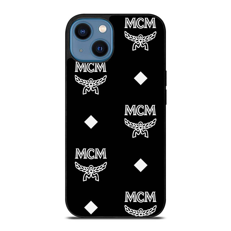 MCM WORLDWIDE LOGO BLACK iPhone 14 Case Cover