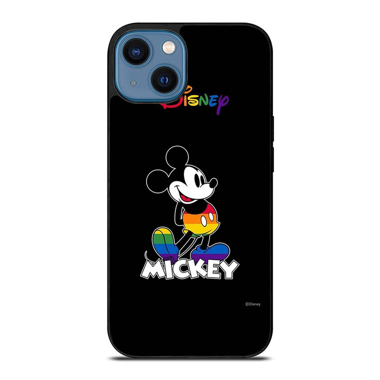 MICKEY MOUSE CARTOON BLACK DISNEY iPhone 14 Case Cover