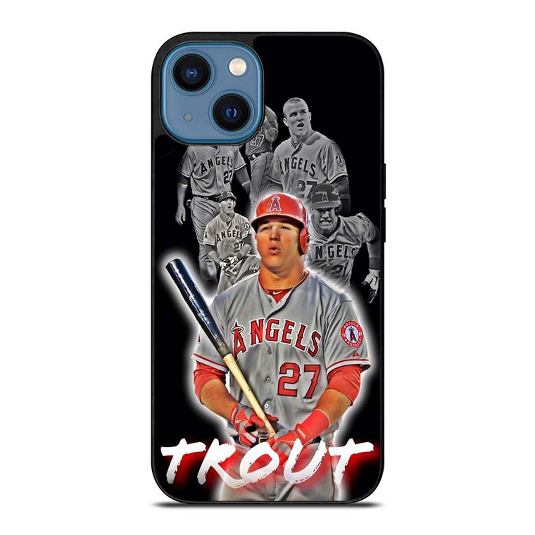 MIKE TROUT BASEBALL iPhone 14 Case Cover