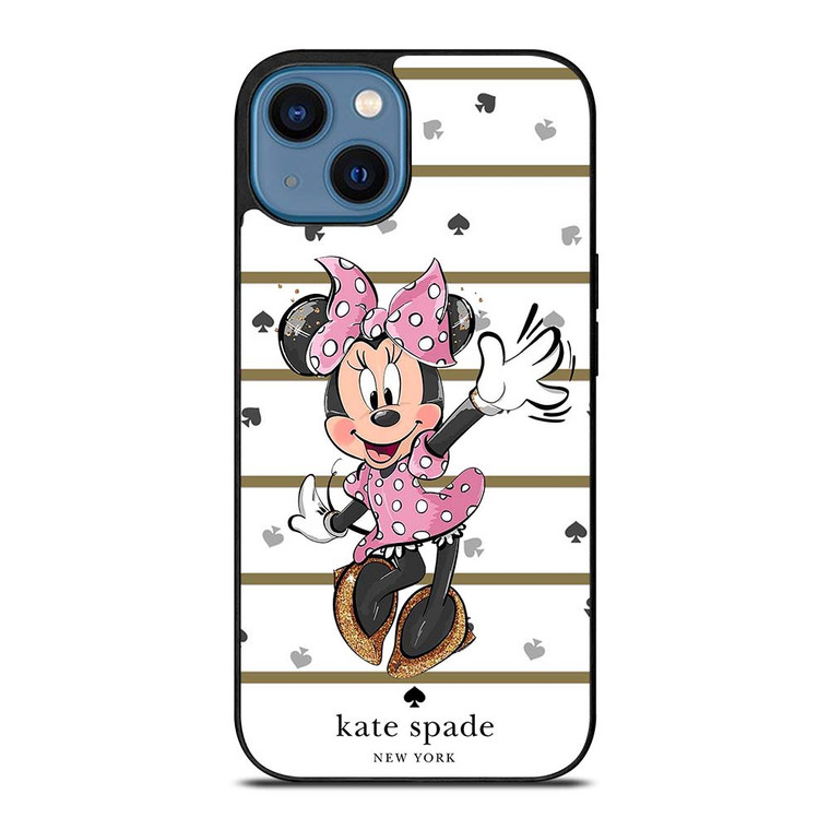MINNIE MOUSE DISNEY KATE SPADE NEW YORK LOGO iPhone 14 Case Cover
