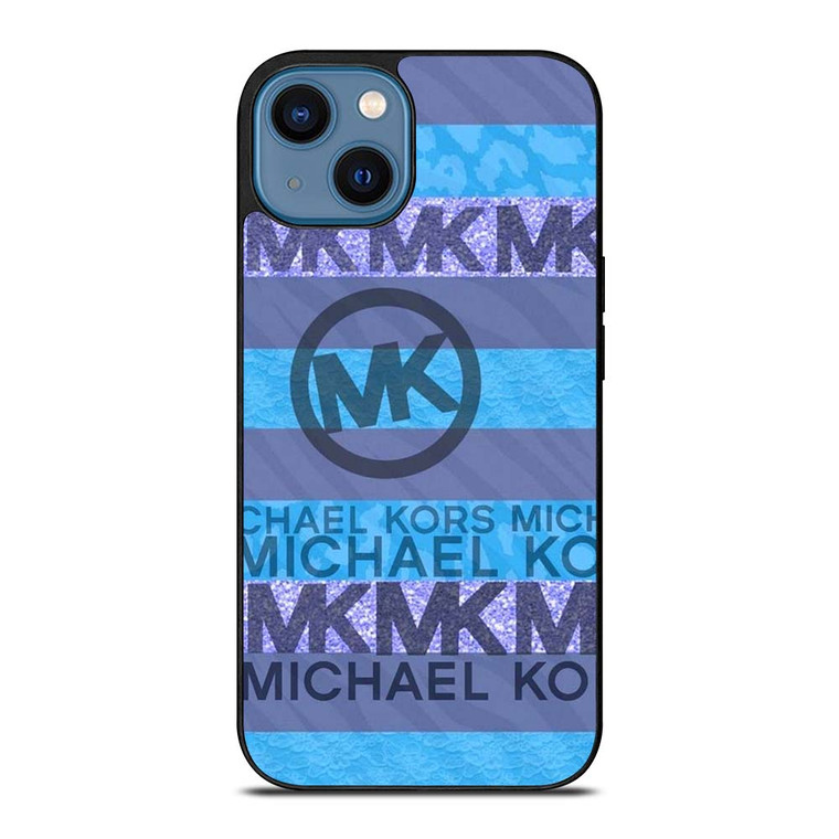 MK MICHAEL KORS LOGO BLUE ICON iPhone 14 Case Cover