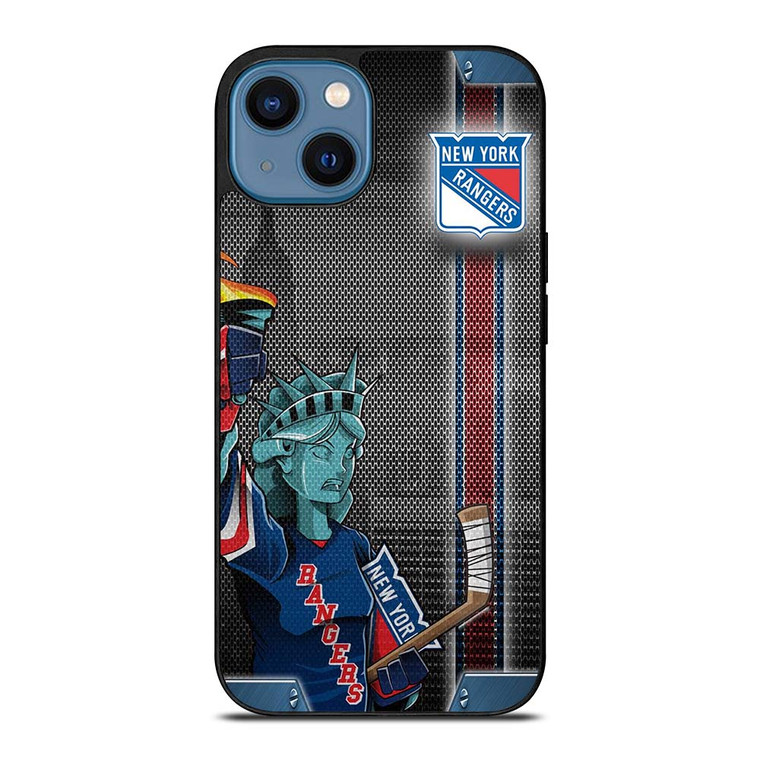 NEW YORK RANGERS NHL LIBERTY STATUE iPhone 14 Case Cover