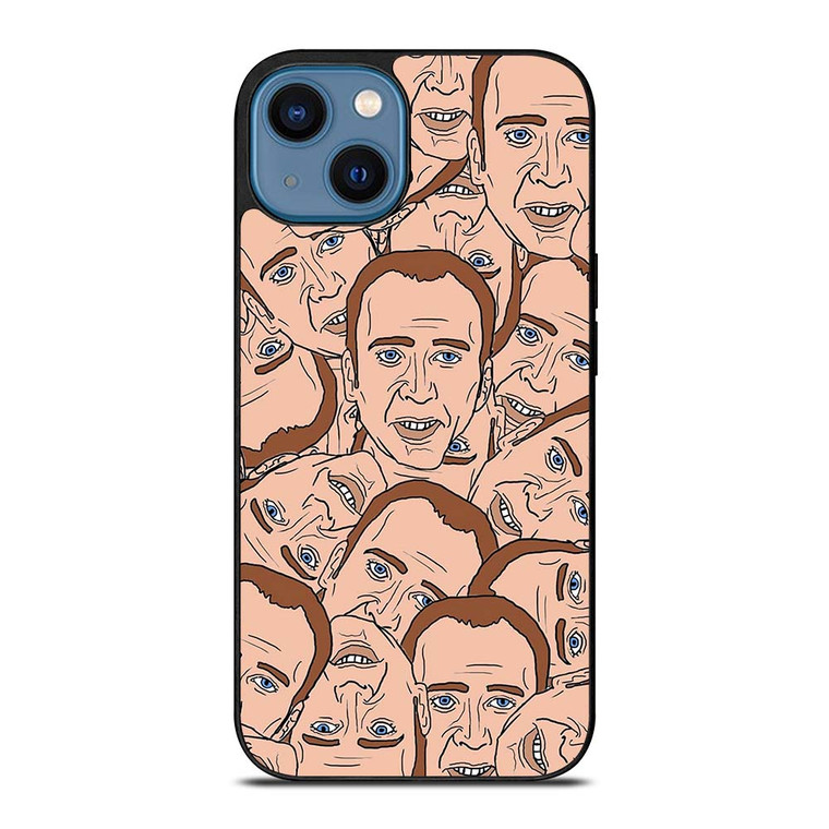 NICOLAS CAGE COLLAGE iPhone 14 Case Cover NICOLAS CAGE COLLAGE iPhone 14 Case Cover