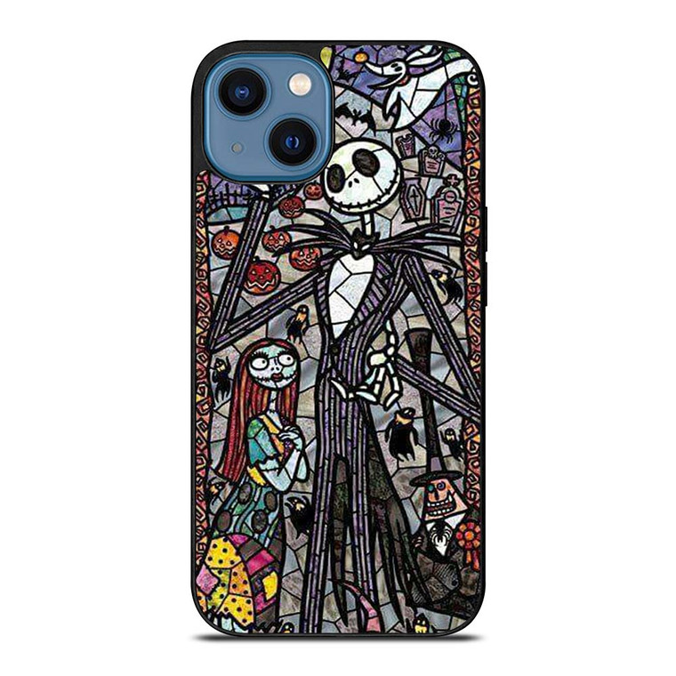 NIGHTMARE BEFORE CHRISTMAS ART GLASS iPhone 14 Case Cover