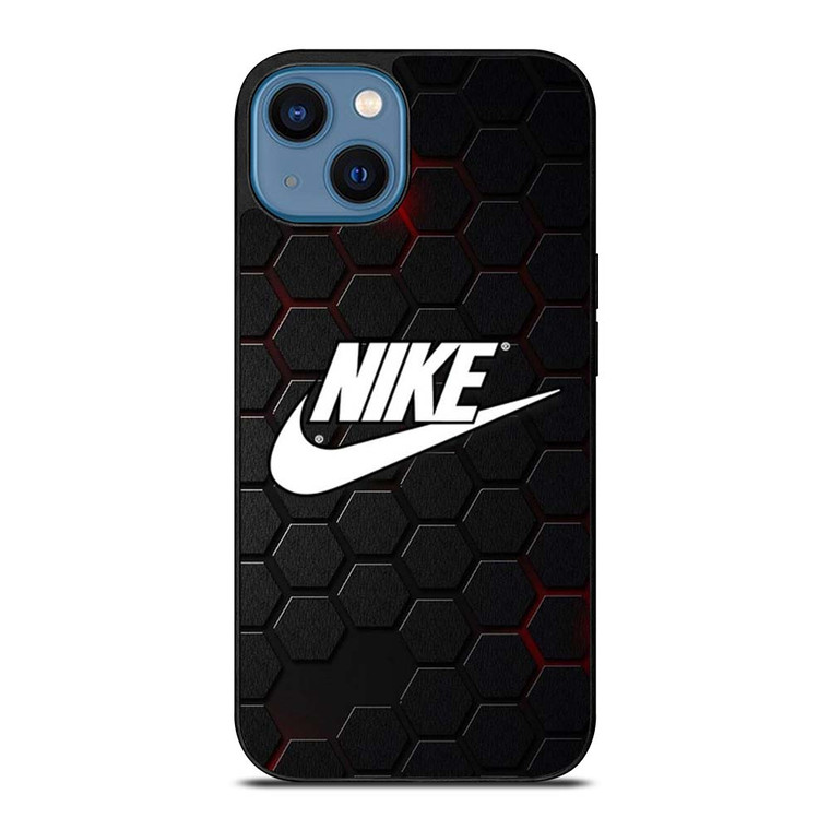 NIKE LOGO HEXAGONAL METAL iPhone 14 Case Cover