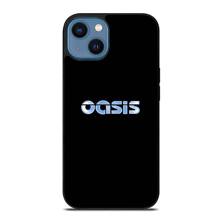 OASIS BAND ROCK LOGO CHROME iPhone 14 Case Cover