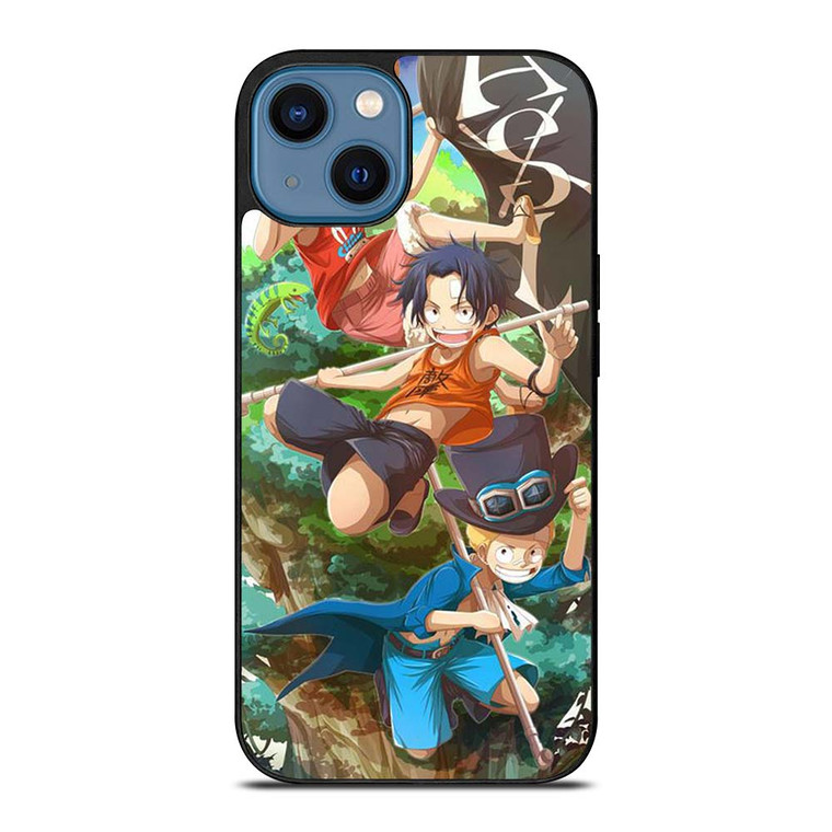 ONE PIECE LUFFY SABO ACE KID iPhone 14 Case Cover