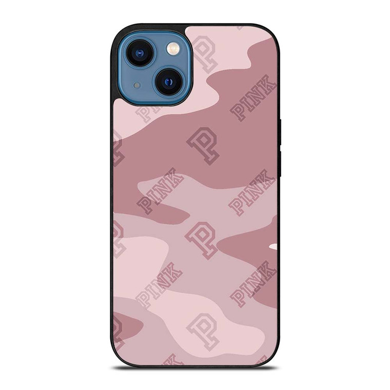 PINK NATION VICTORIA'S SECRET LOGO ICON CAMO iPhone 14 Case Cover
