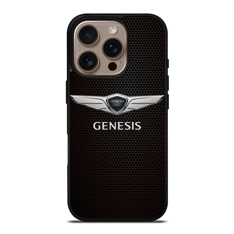GENESIS CAR LOGO METAL PLATE iPhone 16 Pro Case Cover GENESIS CAR LOGO METAL PLATE iPhone 16 Pro Case Cover