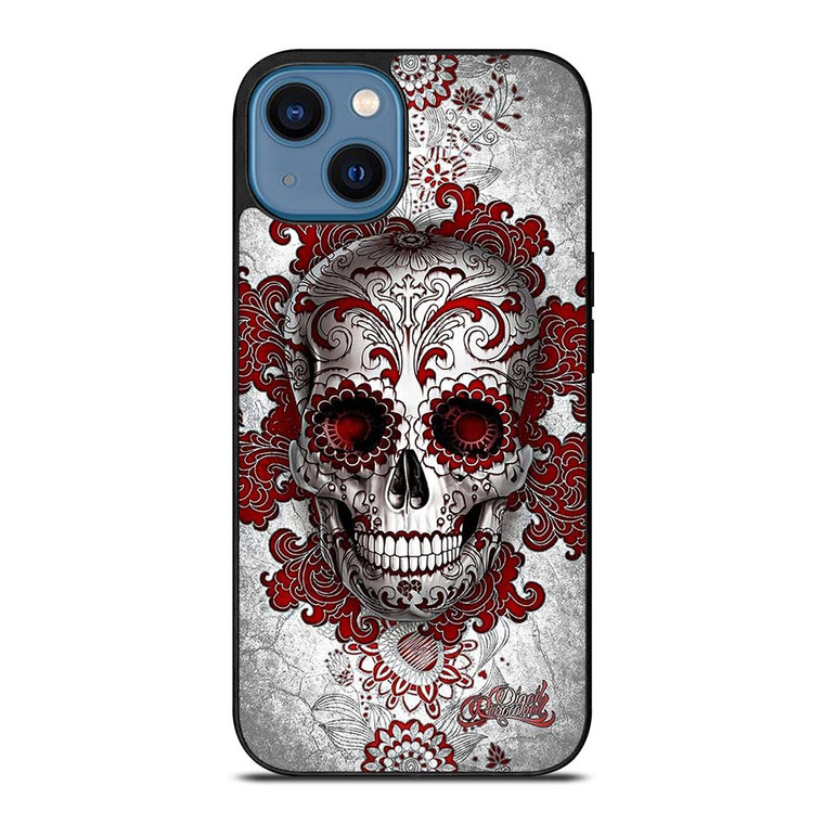 SUGAR SKULL TATTOO 2 iPhone 14 Case Cover