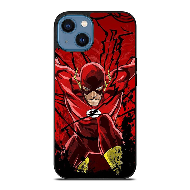 THE FLASH CARTOON DC COMIC iPhone 14 Case Cover