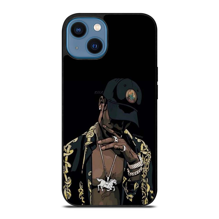 TRAVIS SCOTT ART 3 iPhone 14 Case Cover