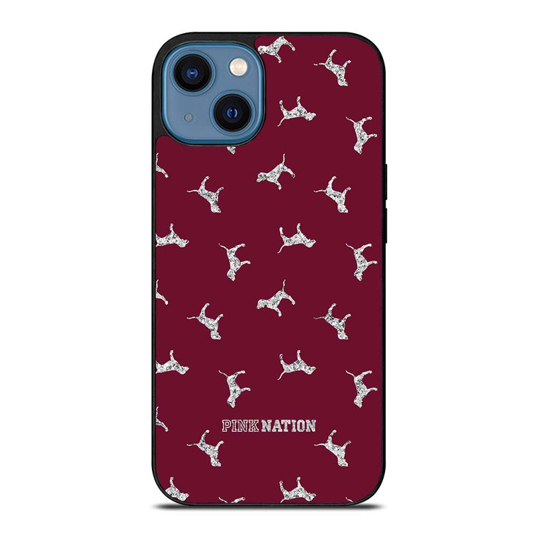 VICTORIA'S SECRET PINK NATION DOG iPhone 14 Case Cover