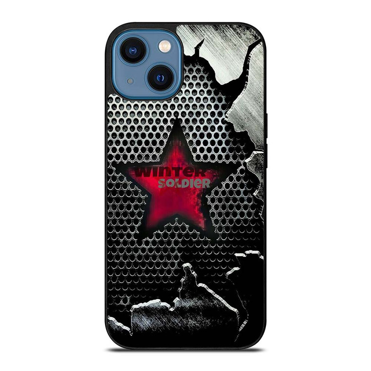 WINTER SOLDIER METAL LOGO AVENGERS iPhone 14 Case Cover