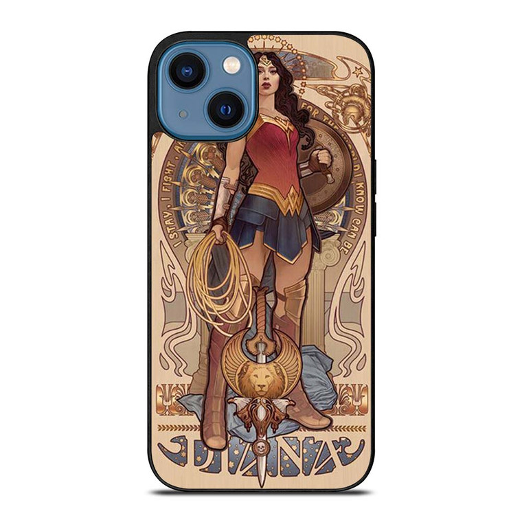 WONDER WOMAN DIANA ART iPhone 14 Case Cover