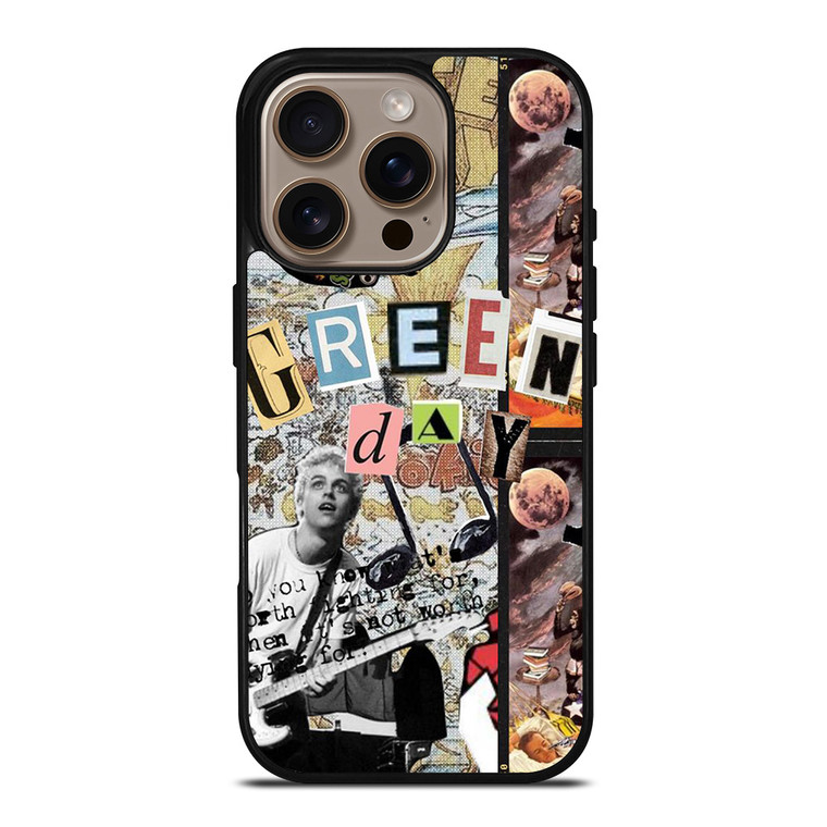 GREEN DAY BAND ART COLLAGE iPhone 16 Pro Case Cover