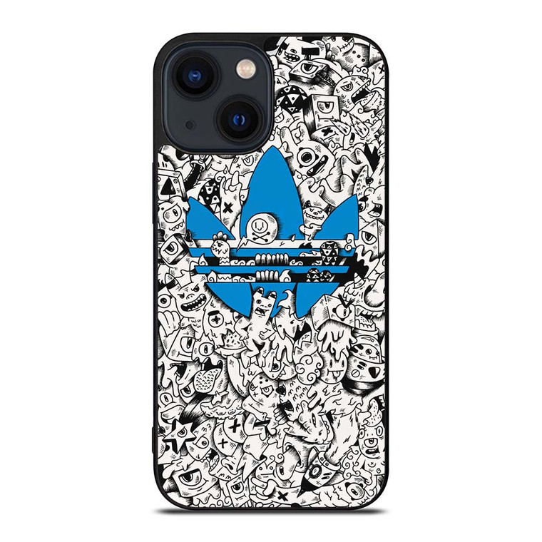 ADIDAS DOODLE DESIGN iPhone 14 Plus Case Cover