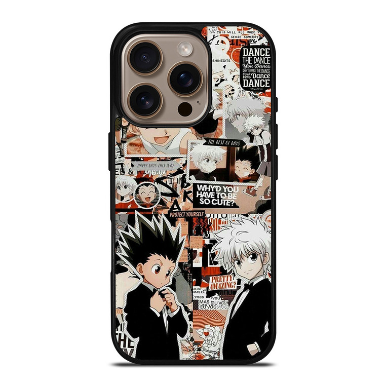 HUNTER X HUNTER GON AND KILLUA COLLAGE iPhone 16 Pro Case Cover