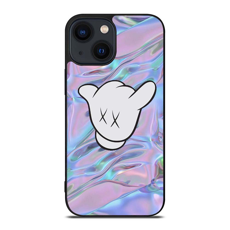 KAWS GLOVES COLORFUL iPhone 14 Plus Case Cover