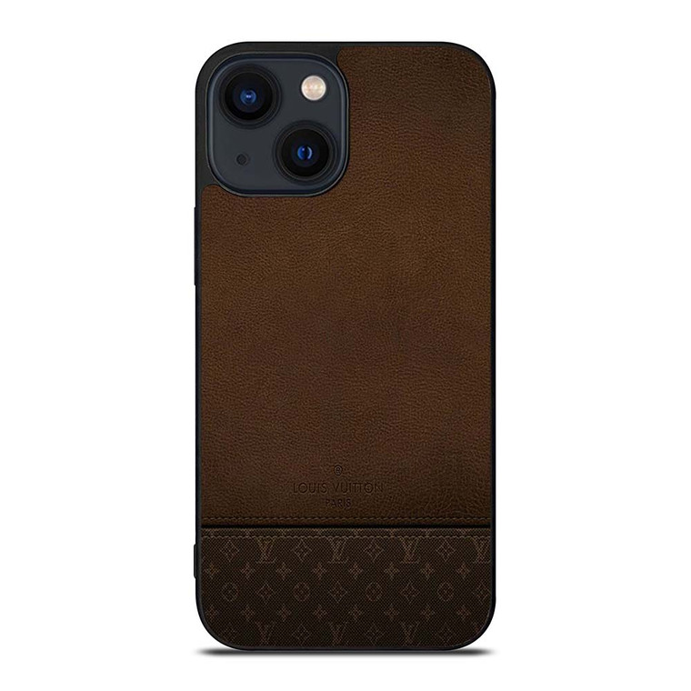 LOUIS VUITTON PARIS LV LOGO LEATHER BAG iPhone 14 Plus Case Cover