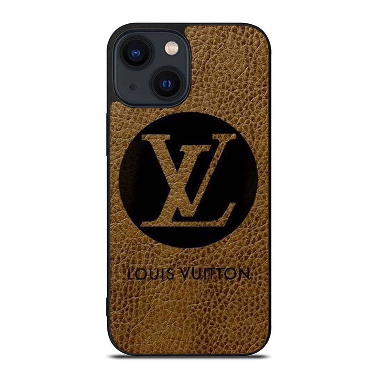 LOUIS VUITTON PARIS LV LOGO LEATHER iPhone 14 Plus Case Cover
