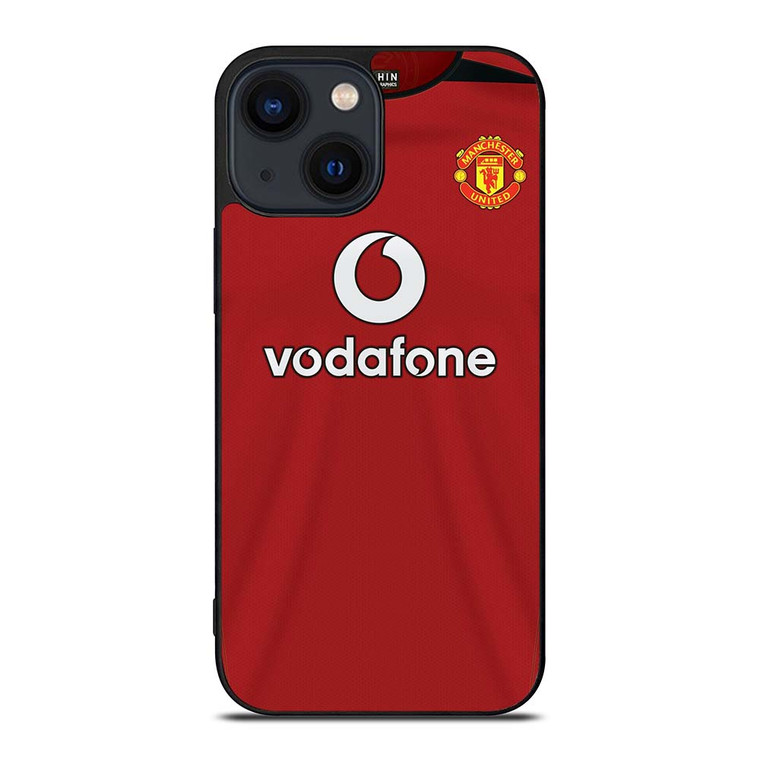 MANCHESTER UNITED FC CLASSIC JERSEY VODAFONE iPhone 14 Plus Case Cover