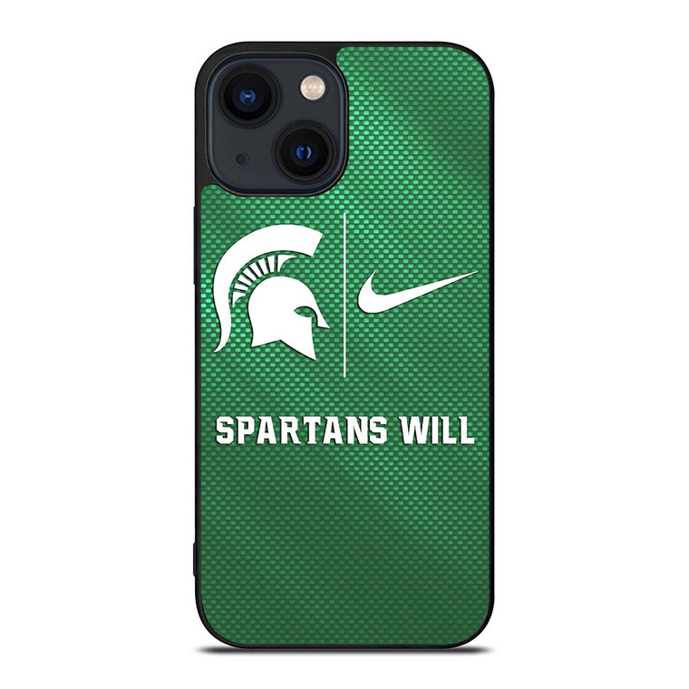 MICHIGAN STATE SPARTANS NIKE iPhone 14 Plus Case Cover