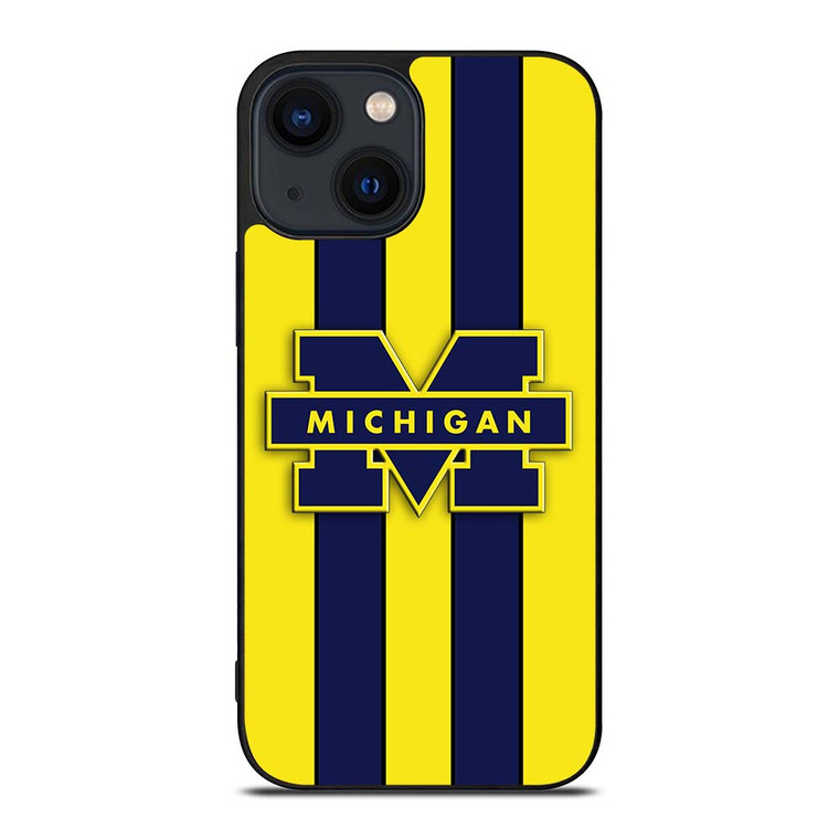MICHIGAN WOLVERINES SYMBOL iPhone 14 Plus Case Cover