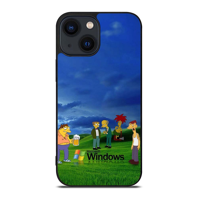 MICROSOFT WINDOWS THE SIMPSONS iPhone 14 Plus Case Cover
