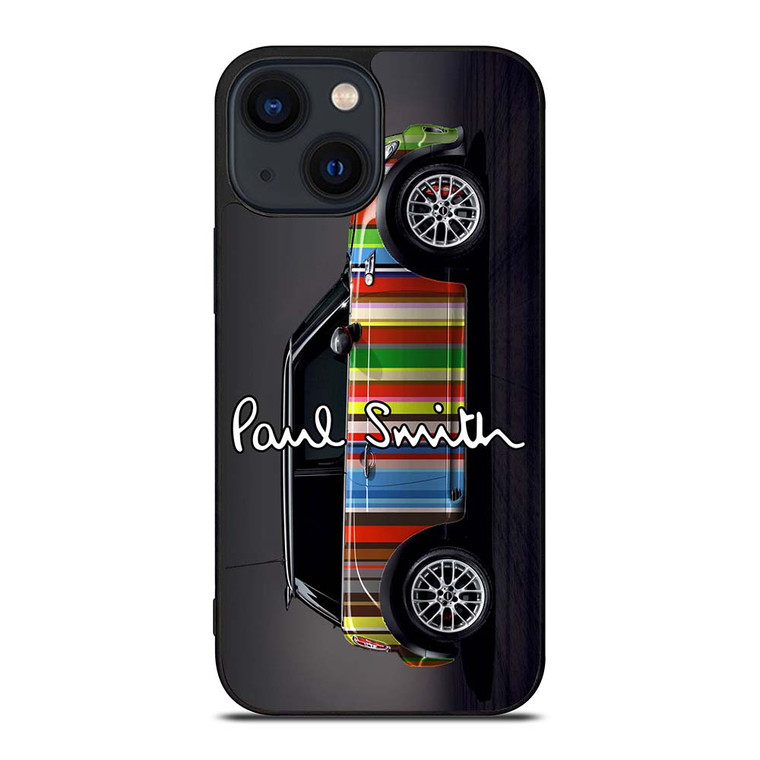MINI COOPER CAR PAUL SMITH PATTERN iPhone 14 Plus Case Cover