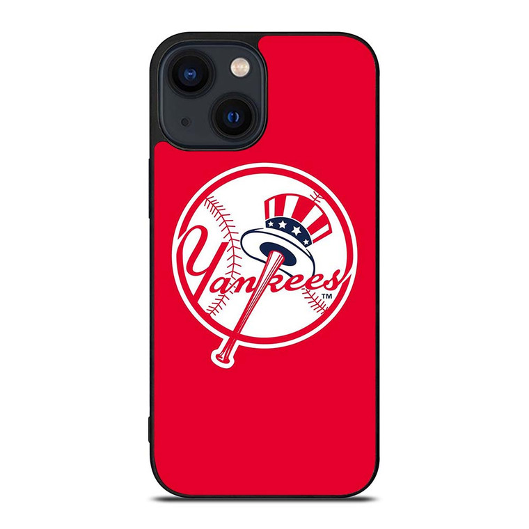 NEW YORK YANKEES BASEBALL CLUB LOGO RED iPhone 14 Plus Case Cover