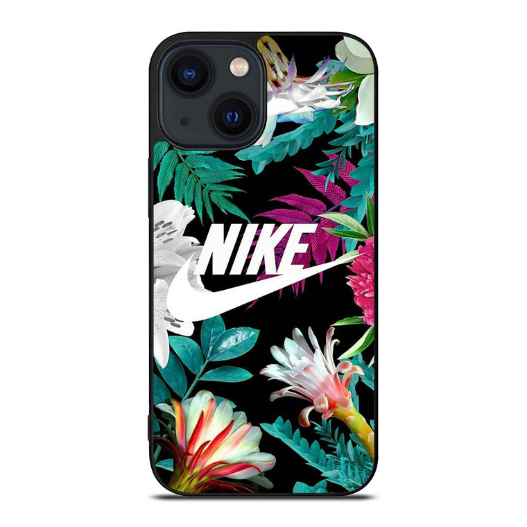 NIKE FLORAL iPhone 14 Plus Case Cover