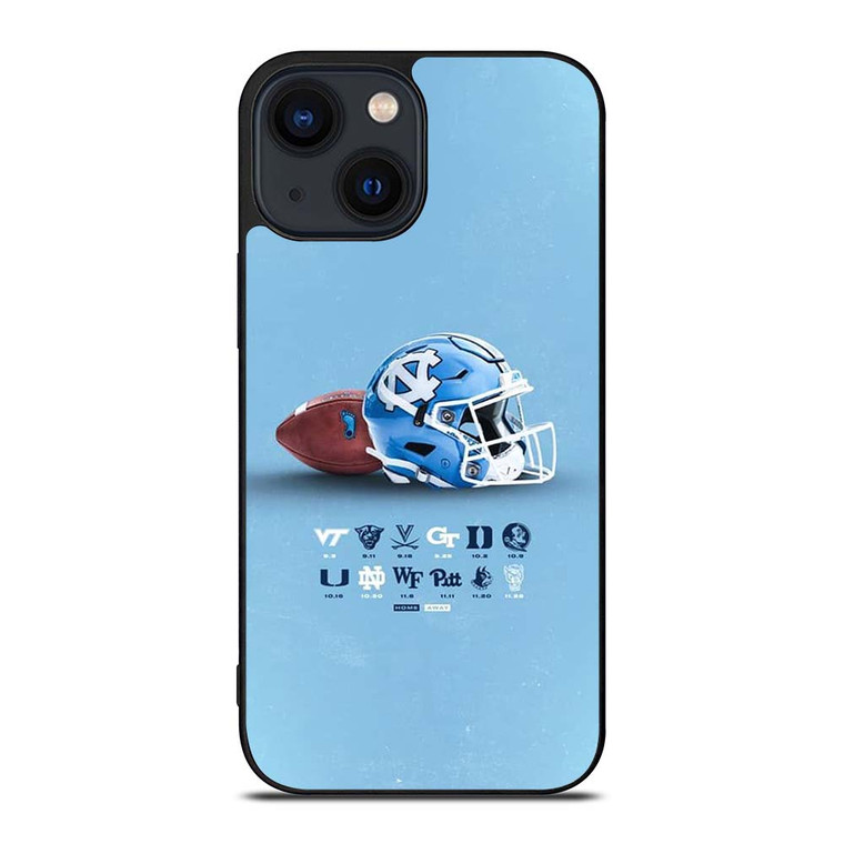 NORTH CAROLINA TAR HEELS LOGO BASKETBALL UNIVERSITY HELMET iPhone 14 Plus Case Cover