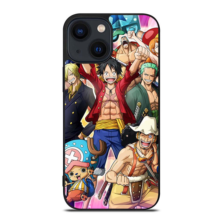 ONE PIECE CHARACTER STRAW HATS iPhone 14 Plus Case Cover