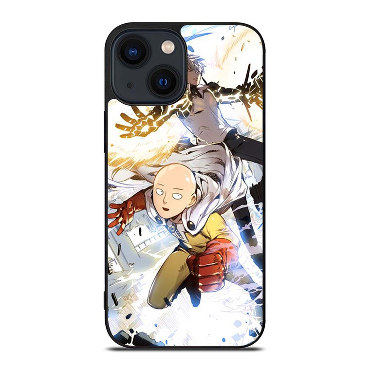 ONE PUNCH MAN SAITAMA AND GENOS iPhone 14 Plus Case Cover